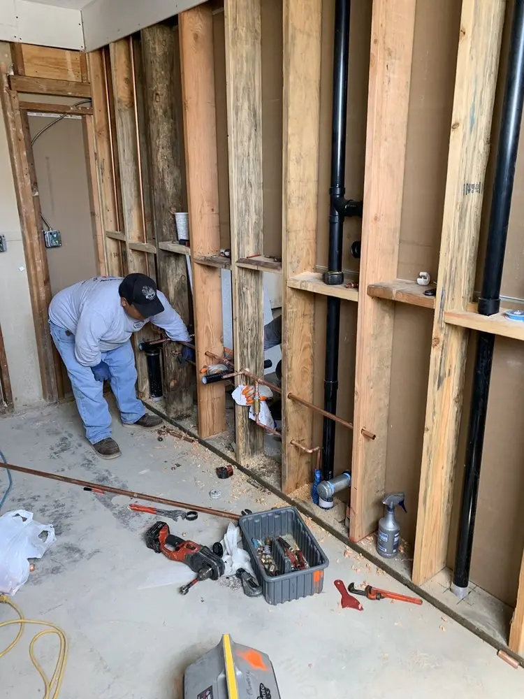 Commercial rough-in plumbing for Water Heater Replacement in Douglassville